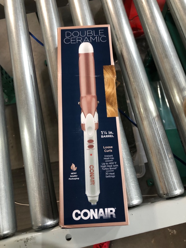 Photo 2 of *NEW* Conair Double Ceramic 1 1/4-Inch Curling Iron