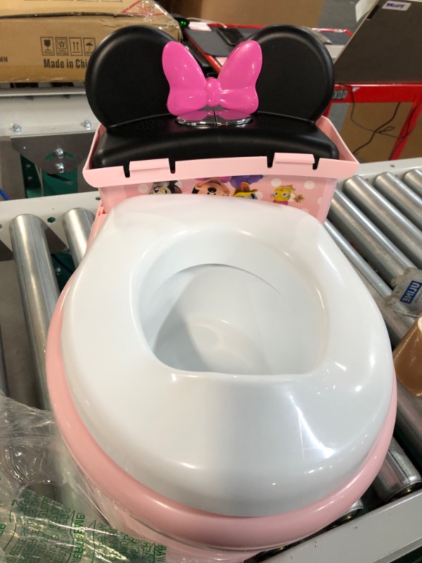 Photo 2 of *USED/SEE NOTES* The First Years Minnie Mouse Imaginaction Potty & Trainer Seat, Pink