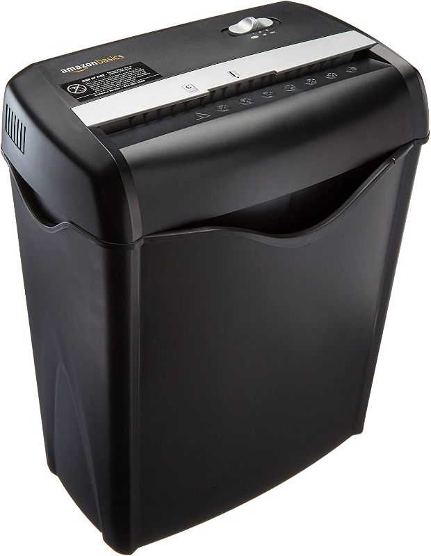 Photo 1 of Amazon Basics 6-Sheet Cross-Cut Paper and Credit Card Home Office Shredder 