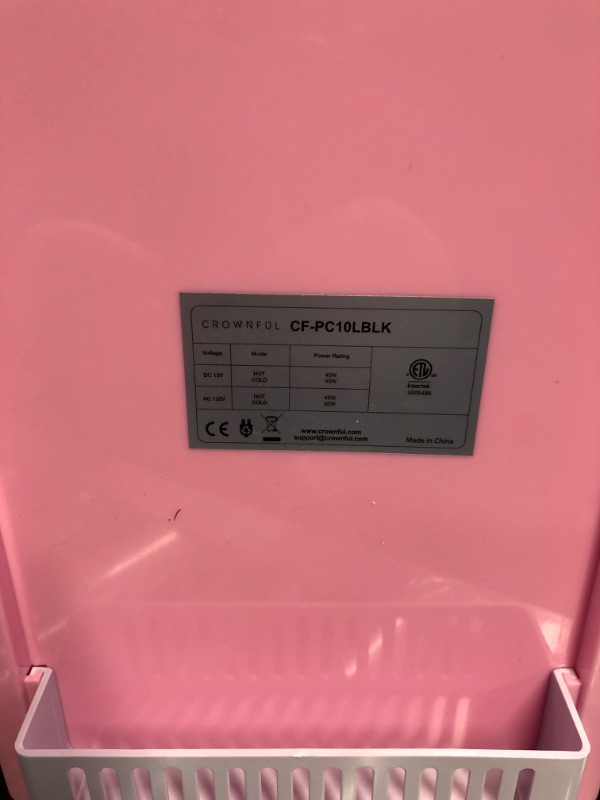 Photo 5 of **NEW** CROWNFUL Multifunctional Mini Fridge, 10 Liter/12 Can Portable Cooler and Warmer,  Pink