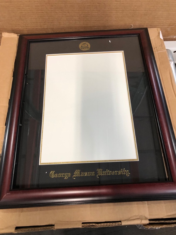 Photo 2 of **USED** Campus Images George Mason University Embossed Diploma Frame, 14" x 10", Gold