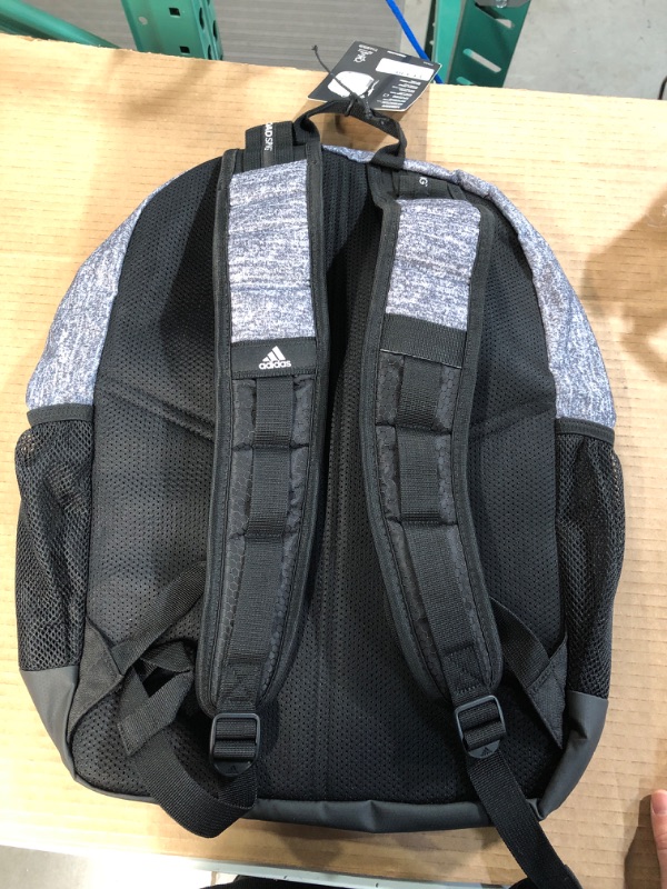 Photo 3 of adidas Unisex Prime Backpack, Jersey Onix Grey/Black/White