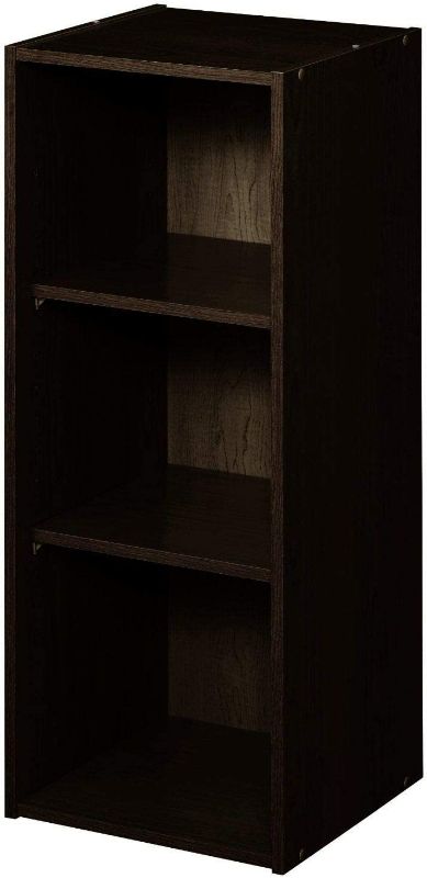 Photo 1 of (READ NOTES) ClosetMaid 8985 Stackable 3-Shelf Organizer, Espresso & 8995 Stackable 24-Inch Wide Horizontal Organizer, Espresso Espresso Organizer + Organizer, 24-Inch