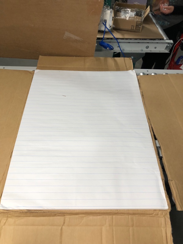 Photo 2 of Pacon® Chart Pad, 24" x 32", 2-Hole Top Punched, 1" Ruled, 70 Sheets Glue Bound White 36.63 x 24.25 x 2.5 inches