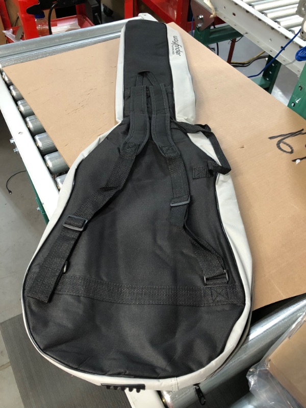 Photo 2 of Acoustic Guitar Case, Rugged nylon exterior and soft lined padded interior overall length 41. 5" Body Length: 22" Body Height: 4. 5" Lower bout Width: 16. 5" Middle Bout Width: 13" Upper Bout Width: 13. 5"