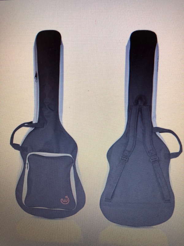 Photo 1 of Acoustic Guitar Case, Rugged nylon exterior and soft lined padded interior overall length 41. 5" Body Length: 22" Body Height: 4. 5" Lower bout Width: 16. 5" Middle Bout Width: 13" Upper Bout Width: 13. 5"