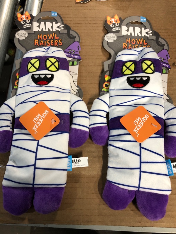 Photo 2 of BARK Mummy Fearest Dog Toy 2 PACK