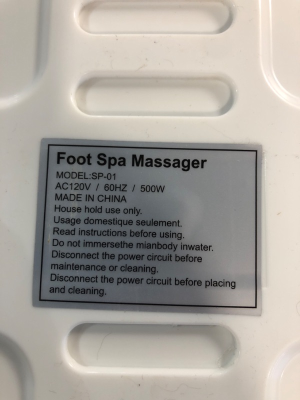 Photo 3 of SACLLCAS Foot Spa, Foot Bath Massager 