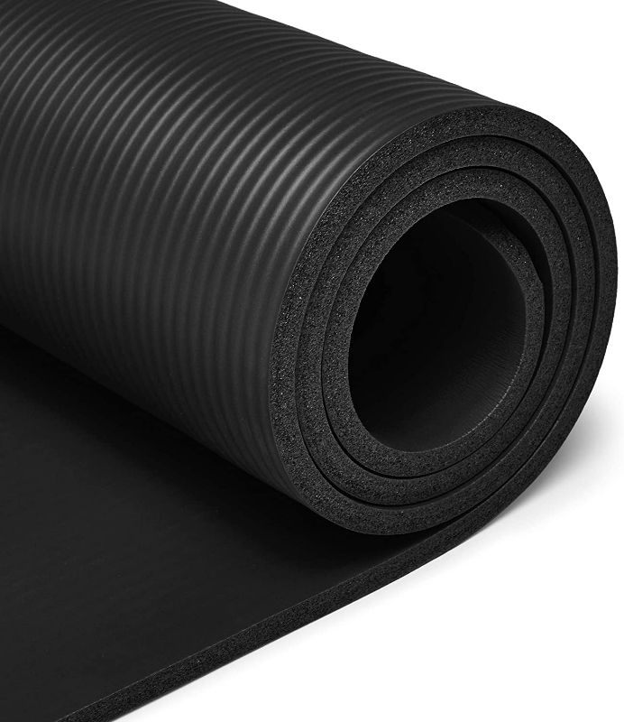 Photo 1 of Amazon Basic Black yoga mat