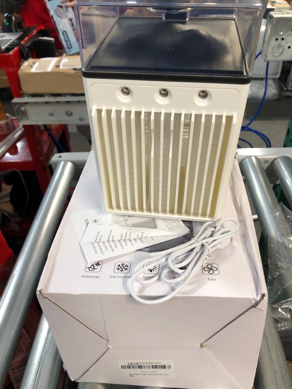 Photo 2 of 2022 New SXhyf Portable Air Conditioner, Evaporative Air Cooler Pro 3 in 1, Rechargeable White