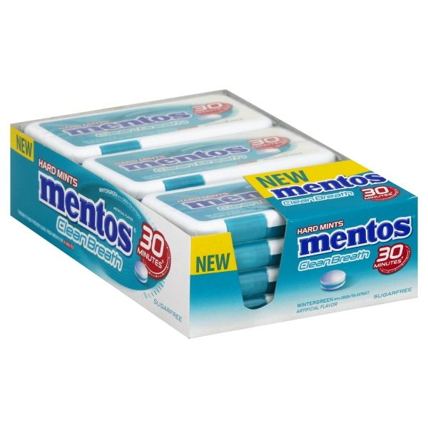 Photo 1 of **Missing one pack**MENTOS CLEAN BREATH MINT WINTERGREEN 12/.74oz