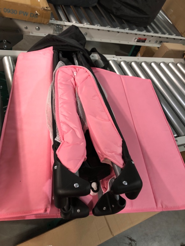 Photo 1 of Dream On Me Nest Portable Play Yard with Carry Bag and Shoulder Strap, Pink