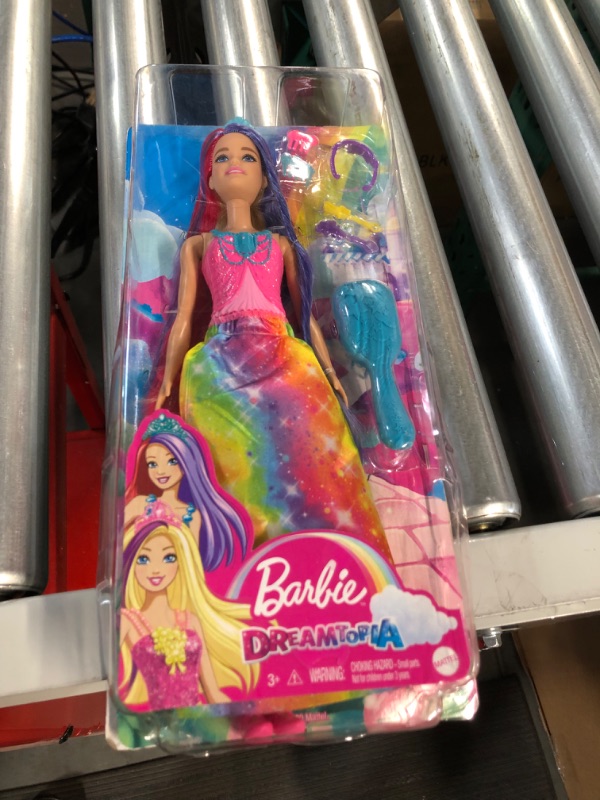 Photo 2 of Barbie Dreamtopia Princess Doll (11.5-inch) with Extra-Long Two-Tone Fantasy Hair, Hairbrush, Tiaras and Styling Accessories **NEW**