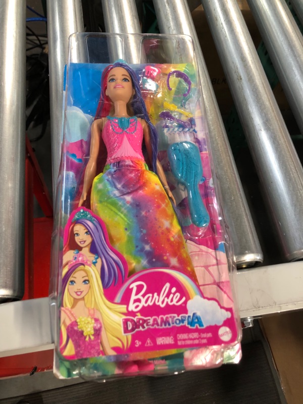 Photo 1 of Barbie Dreamtopia Princess Doll (11.5-inch) with Extra-Long Two-Tone Fantasy Hair, Hairbrush, Tiaras and Styling Accessories,**NEW**