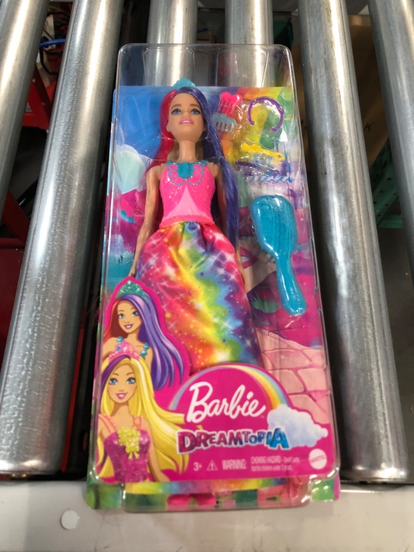 Photo 2 of Barbie Dreamtopia Princess Doll (11.5-inch) with Extra-Long Two-Tone Fantasy Hair, Hairbrush, Tiaras and Styling Accessories