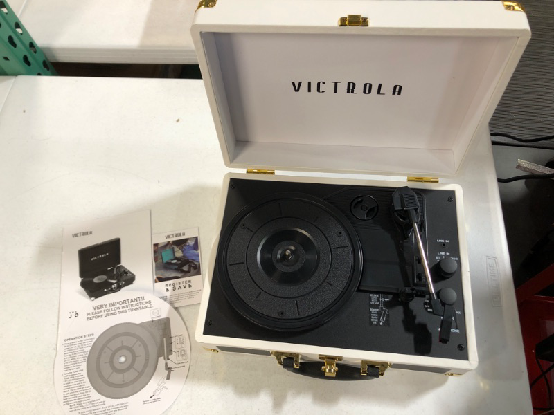 Photo 2 of See note*** , Victrola Vintage 3-Speed Bluetooth Portable Suitcase Record Player with Built-in Speakers 