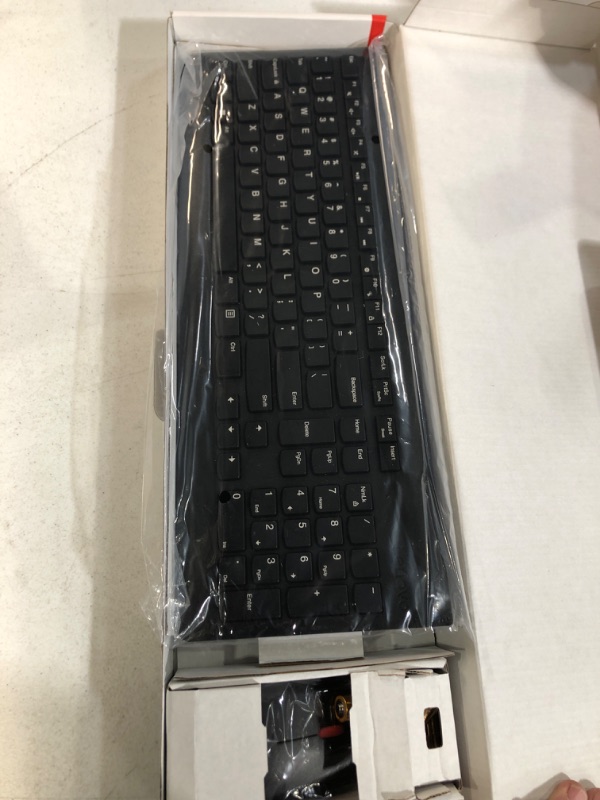 Photo 3 of Lenovo 510 Wireless Keyboard & Mouse Combo, 2.4 GHz Nano USB Receiver,1200 DPI Optical Mouse, GX30N81775, Black