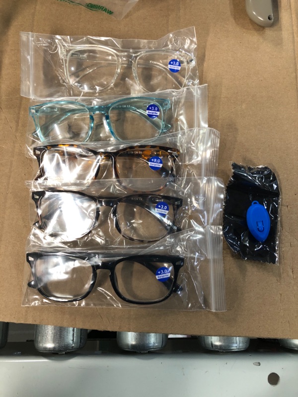 Photo 2 of CCVOO 5 Pack Reading Glasses Blue Light Blocking