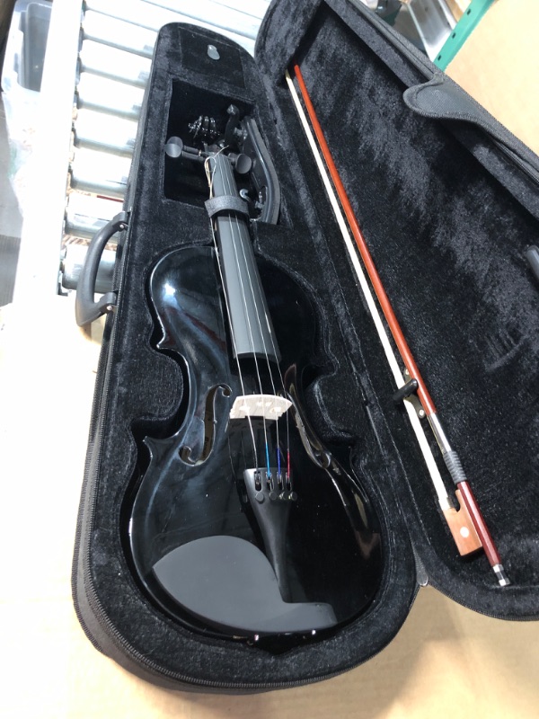 Photo 2 of *SEENOTES*
4/4 Acoustic Violin,Full Size Acoustic Violin Fiddle Black