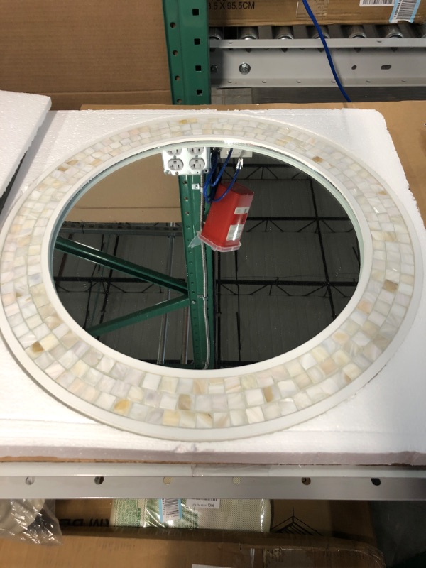 Photo 2 of  Round Wall Mirror 20 Inch Circle Mosaic 