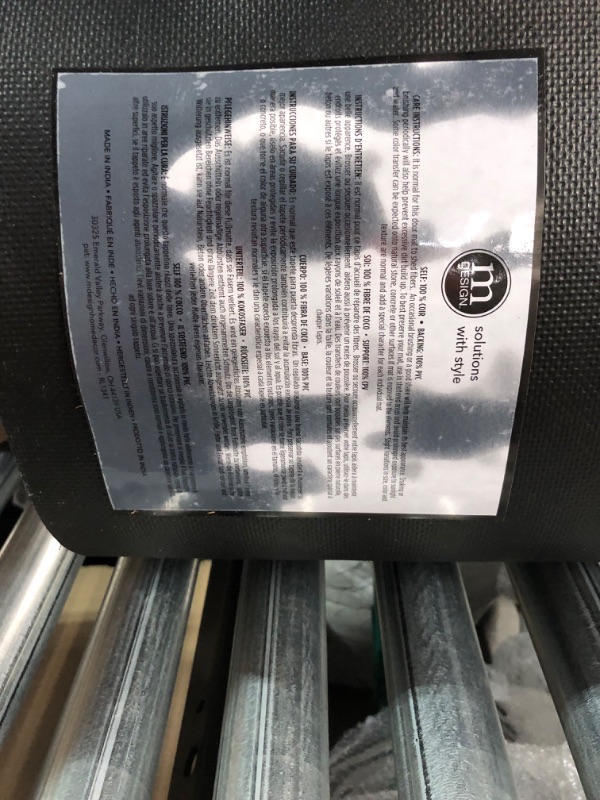 Photo 2 of [USED] mDesign Black Cursive Welcome Doormat  