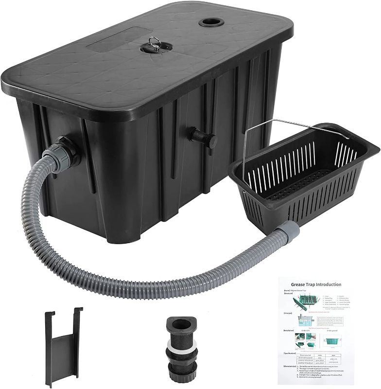 Photo 1 of BEAMNOVA 25 LBS Top Inlet Commercial Grease Trap.
