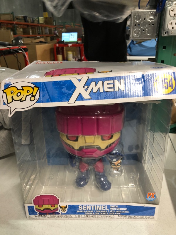 Photo 2 of -SEE NOTES!!-Funko Pop! Jumbo: X-Men Sentinel with Wolverine Previews Exclusive Vinyl Figure