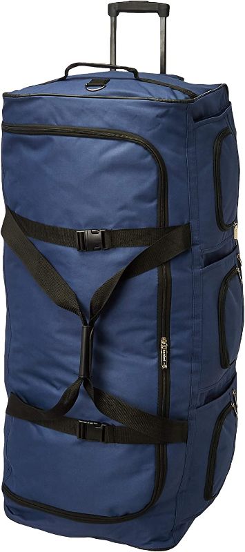 Photo 1 of -USED-Rockland Rolling Duffel Bag, Navy, 40-Inch
