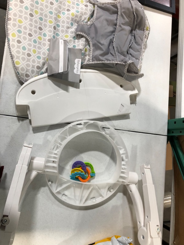 Photo 2 of -USED-Fisher-Price Portable Baby Chair with BPA-Free Teether and Clacker Baby-Toy, Sit-Me-Up Floor Seat, Starlight Bursts