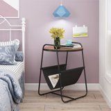 Photo 1 of  Nightstand with Storage Pockets, Snack Coffee End Table,  15.7"(L) x 15.7"(W) x 23"(H)

