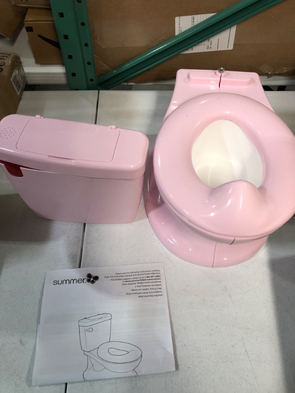 Photo 2 of -USED/MISSING PART-Summer My Size Potty, Pink Realistic Potty Training Toilet Looks and Feels Like an Adult Toilet Easy to Empty and Clean, 1 Count (Pack of 1)