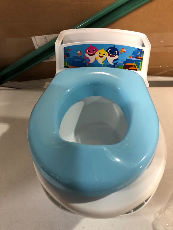 Photo 2 of -MISSING HANDLE-The First Years Baby Shark Potty Training and Transitioning Seat