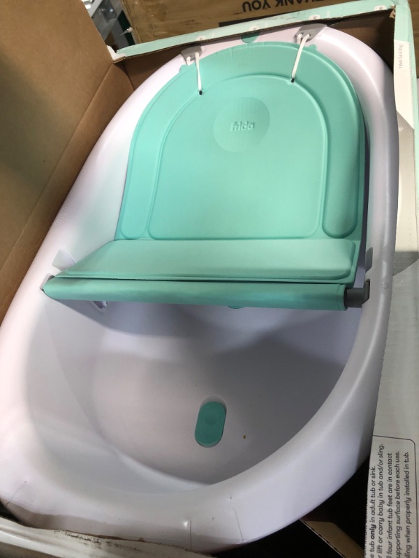 Photo 1 of 4-in-1 Grow-with-Me Bath Tub by Frida Baby Transforms Infant Bathtub to Toddler Bath Seat with Backrest for Assisted Sitting in Tub