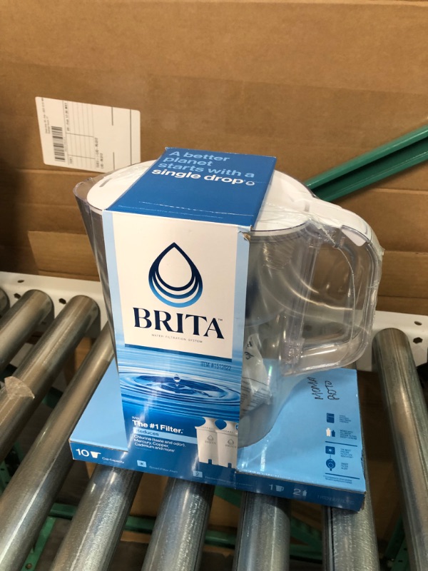 Photo 3 of [DAMAGE] Brita Tahoe Pitcher Bright White 2/1ct