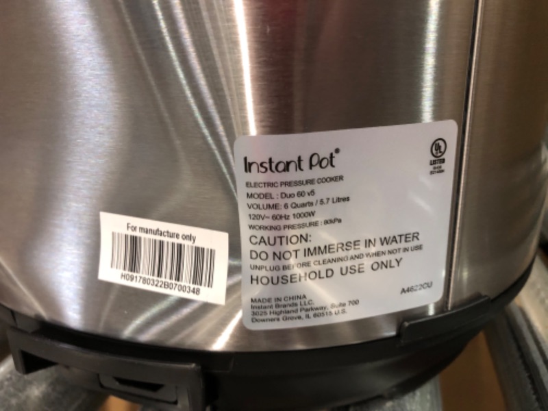 Photo 3 of [DAMAGE] Instant Pot Duo 
