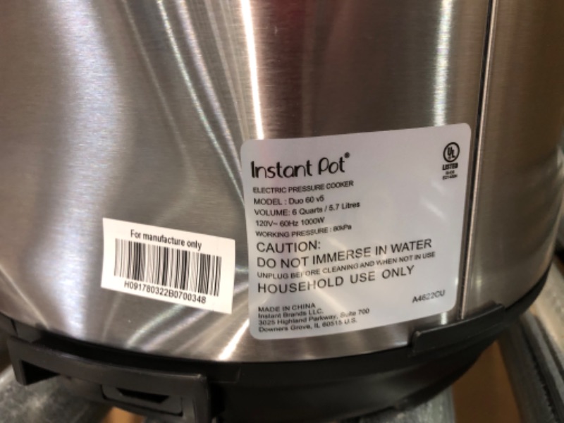 Photo 1 of [DAMAGE] Instant Pot Duo 