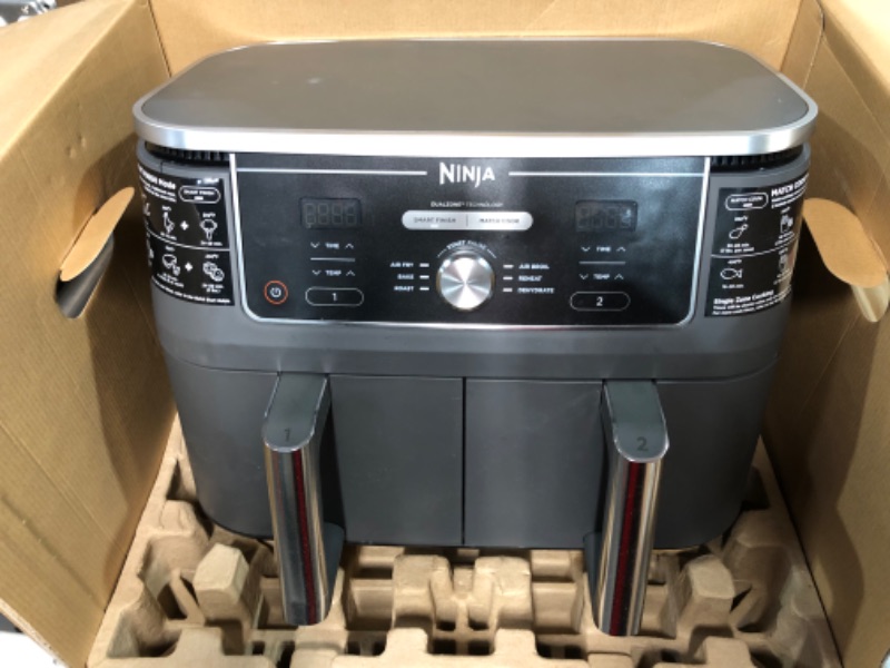 Photo 3 of [USED] Ninja DZ401 Foodi 10 Quart XL 2-Basket Air Fryer 