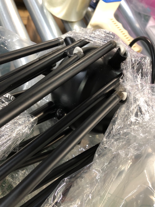 Photo 1 of [USED/SIMILAR - SEE PIX] Matte Black Sputnik Chandelier 12 Lights 