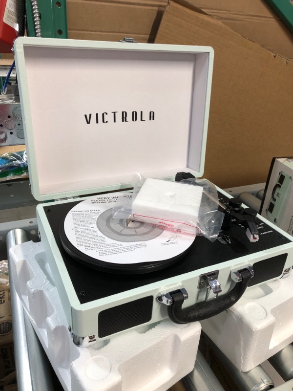 Photo 2 of Victrola Vintage Bluetooth Portable Suitcase Record Player