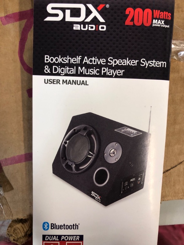 Photo 1 of SONDPEX Bluetooth Speaker System & Digital Music Player CSF-E65B Standard Packaging