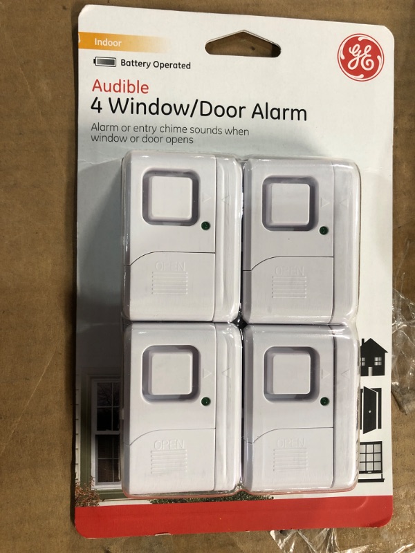 Photo 2 of GE 45174 Magnetic Indoor Window Alarms (4 PK)