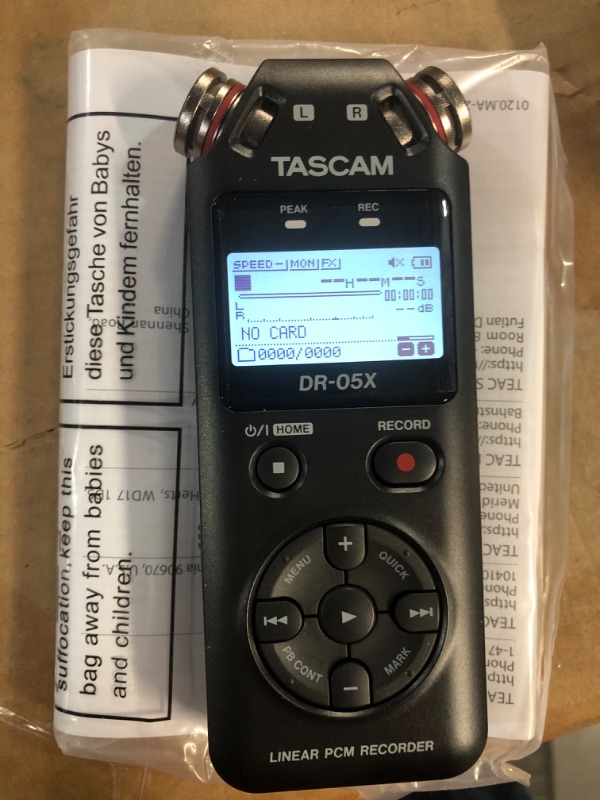 Photo 2 of Tascam DR-05X Stereo Handheld Digital Audio Recorder and USB Audio Interface