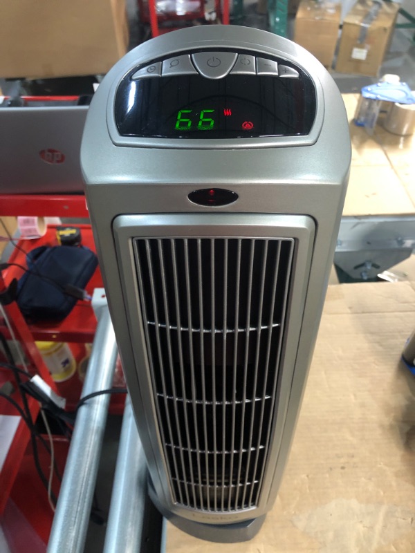 Photo 2 of -USED-Lasko 1500W Digital Ceramic Space Heater with Remote, 755320, Silver