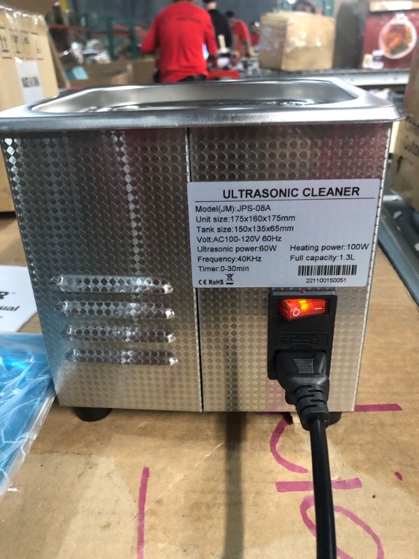 Photo 3 of **USED** VEVOR Ultrasonic Cleaner 1.3L Professional Ultrasonic Cleaner 