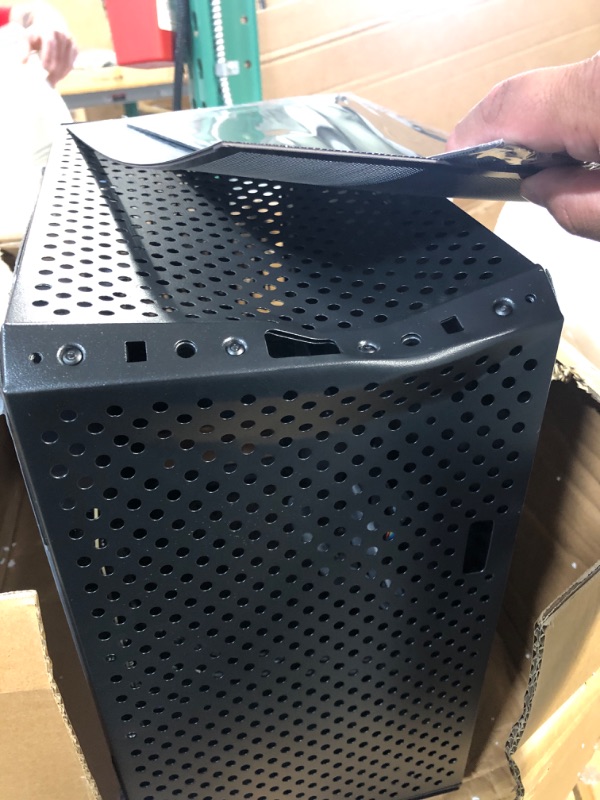 Photo 2 of **damaged* Cooler Master MasterBox Q300L Micro-ATX Tower, Black 