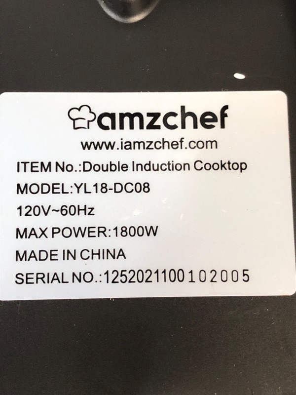 Photo 3 of 
Portable Induction Cooktop AMZCHEF Induction Burner