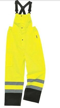 Photo 1 of Black Bottom Rain Bibs, Lime, XLARGE