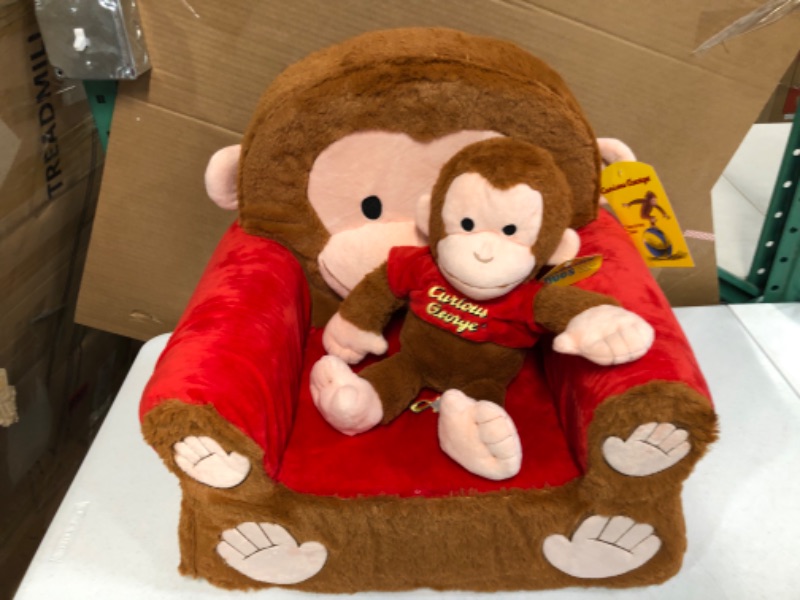 Photo 2 of Animal Adventure®| Curious George®|Character Chair & 11" Plush Bundle