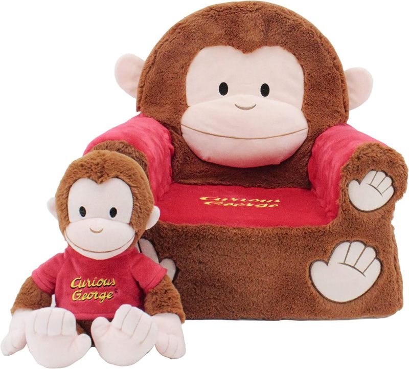 Photo 1 of Animal Adventure®| Curious George®|Character Chair & 11" Plush Bundle