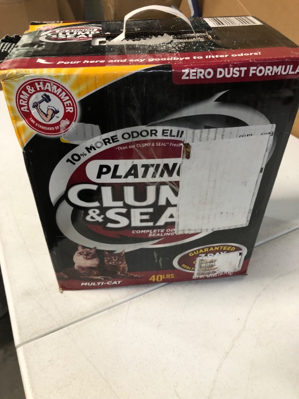 Photo 2 of ARM & HAMMER Clump & Seal Platinum Cat Litter 40 lb